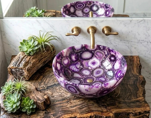Lavabo pietra agata - pietra, di