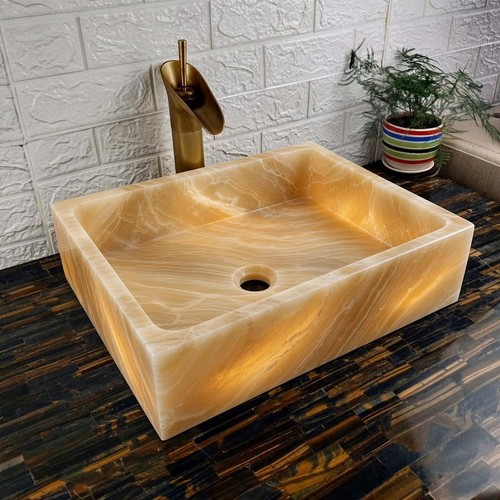 Lavello vaso onice - , miele