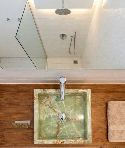 Lavabo quadrato onice verde - lavabo,