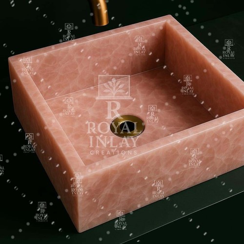 Lavabo pietra quarzo rosa - pietra,